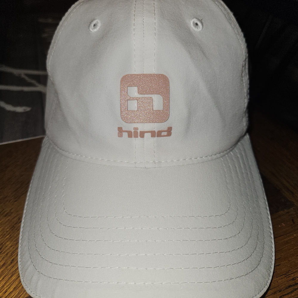 Hind Cream Cap with Pink Logo